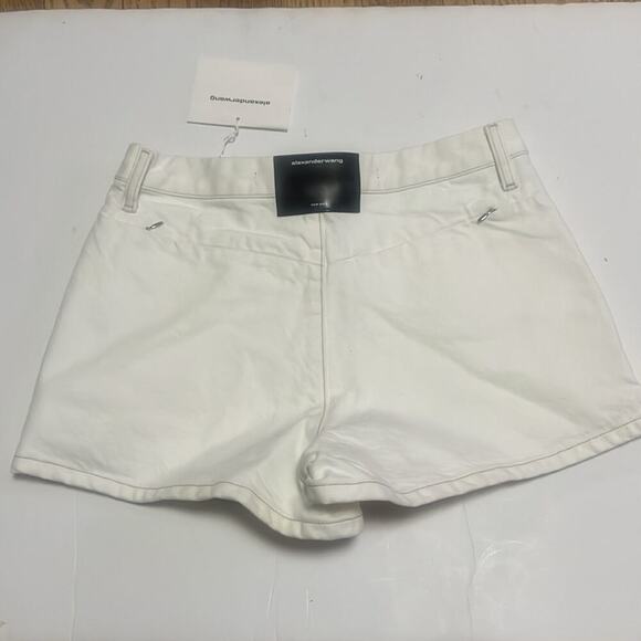 ALEXANDER‎ WANG SHORTY HIGH RISE VINTAGE WHITE SHORTS SIZE 27 - Picture 3 of 11